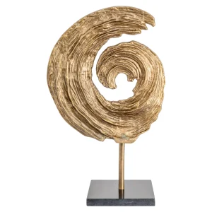 Alternative view of Decoratief Object Swirl Brass Antique Large