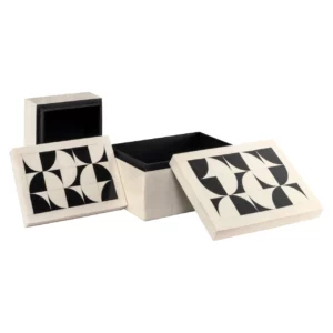Alternative view of Opbergdoos Flake White (Set Of 2)
