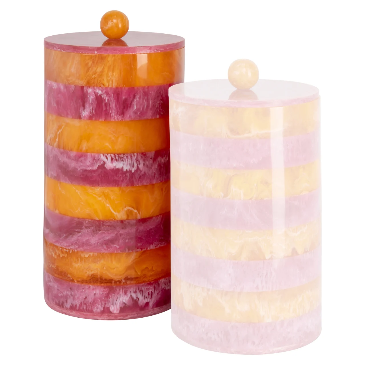 Opbergdoos Lilybelle Pink/Orange Storage Jar Large - Afbeelding 3