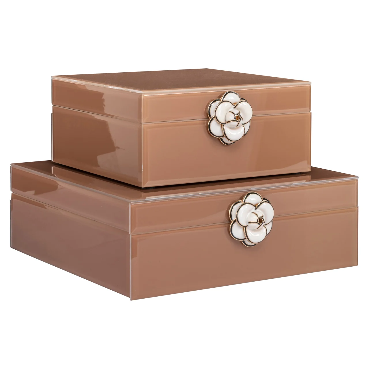 Opbergdoos Floral Brown Small - Afbeelding 6