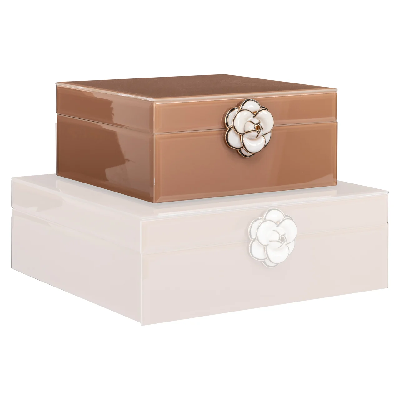Opbergdoos Floral Brown Small - Afbeelding 5