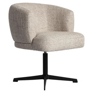 Alternative view of Eetkamerstoel Dinan Cream Tweed Fire Retardant - Swivel