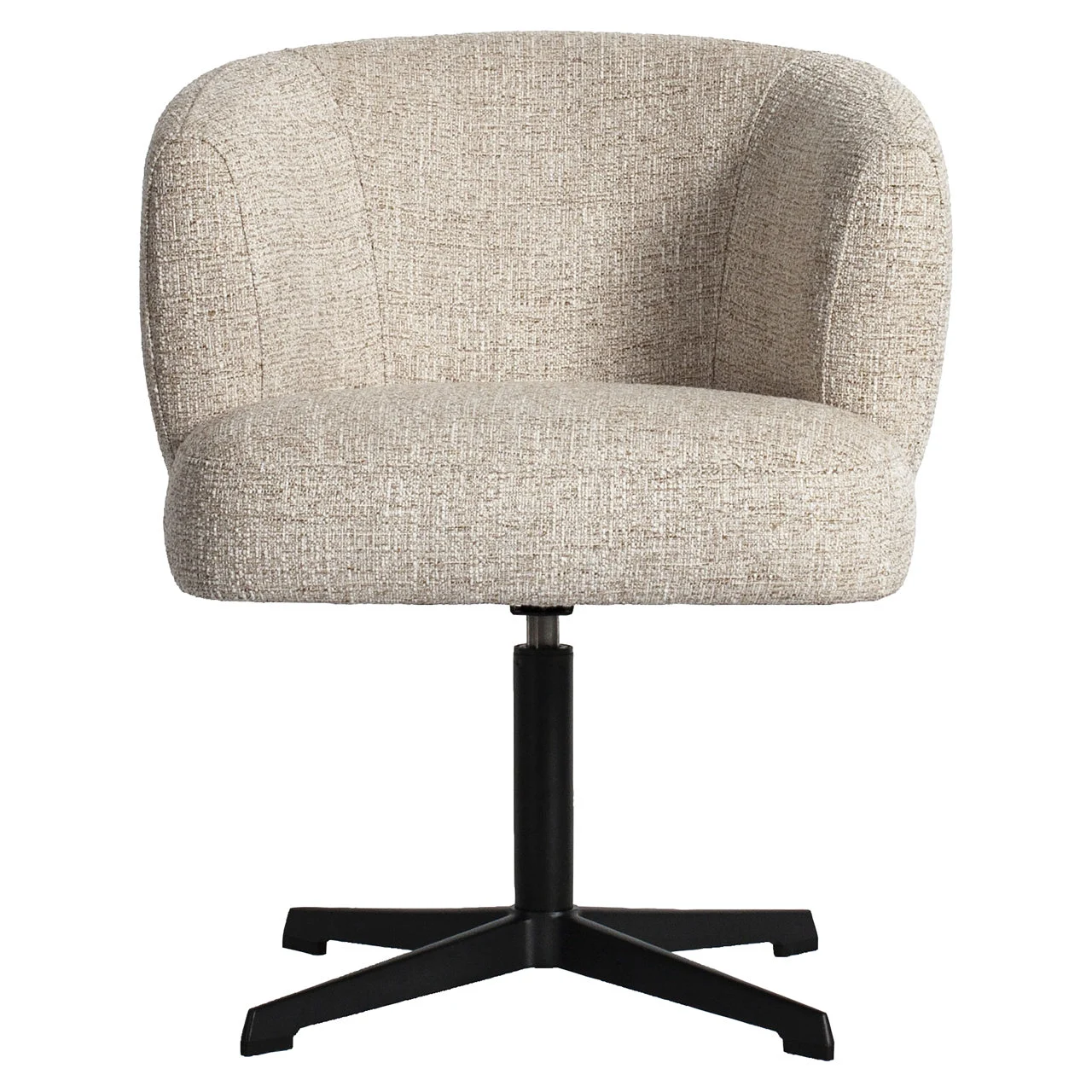 Eetkamerstoel Dinan Cream Tweed Fire Retardant - Swivel - Afbeelding 3