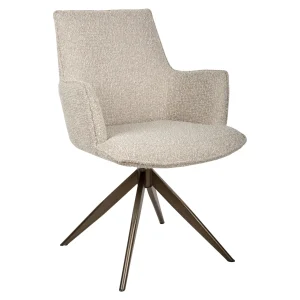 Alternative view of Eetkamerstoel Dakota Natural Chunky Swivel With Arm