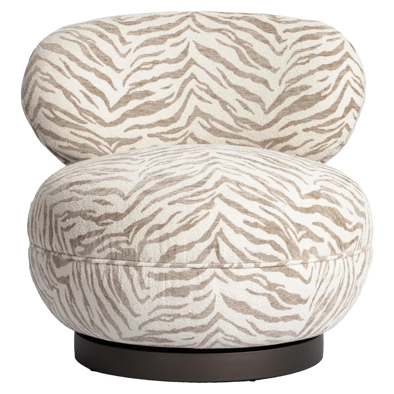 Lounge Stoel Jace Beige Tiger Swivel - Afbeelding 3