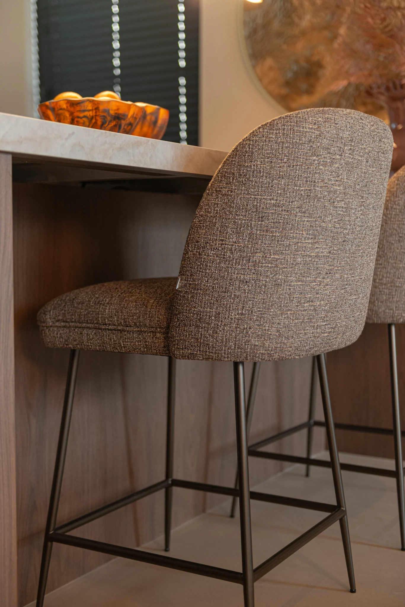 Counterstoel Pullitzer Brown Tweed - Afbeelding 8