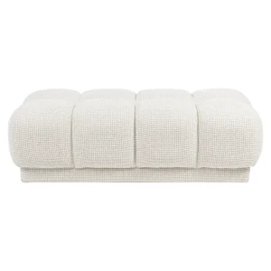Alternative view of Poef & Voetenbank Noah Beige Blockweave