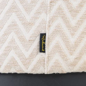 Alternative view of Poef &Amp; Voetenbank Lexie Beige Chevron 70Ø