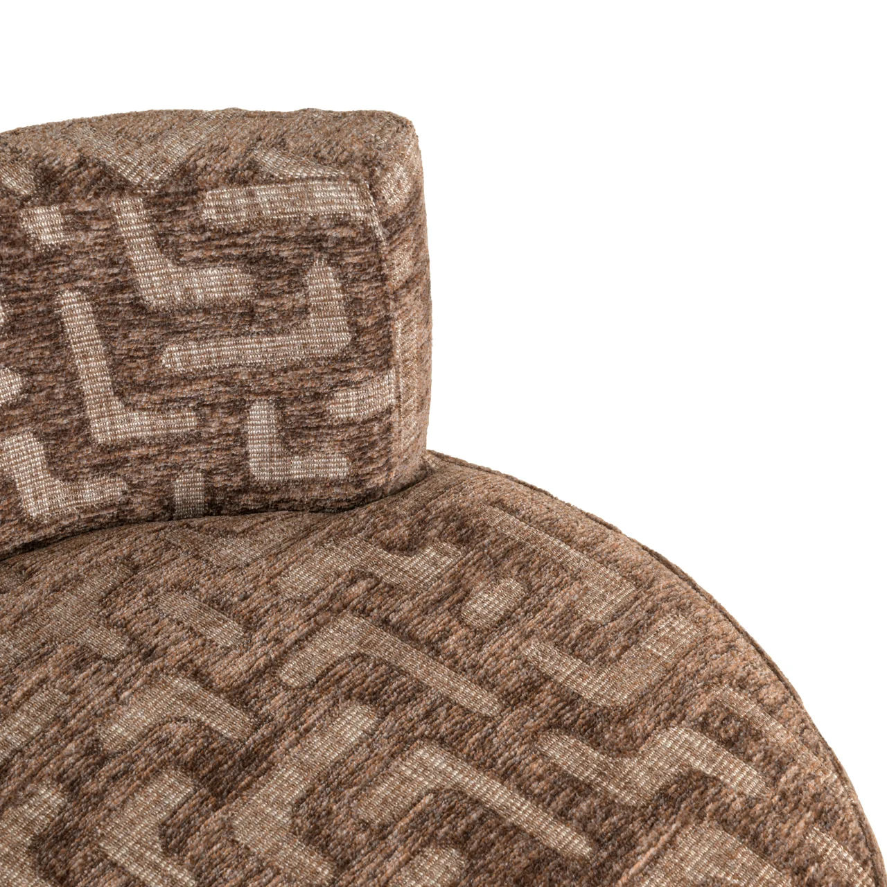 Lounge Stoel Franny Brown Labyrinth - Afbeelding 8