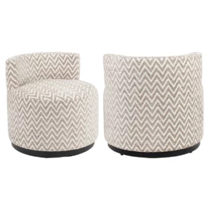Lounge Stoel Franny Sand Chevron