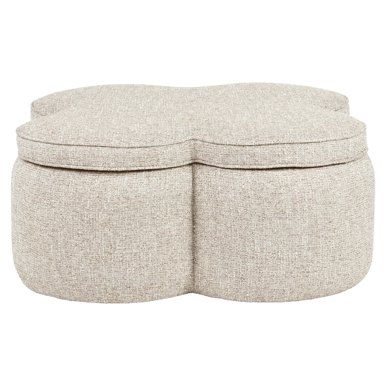 Poef &Amp; Voetenbank Corbeau Sand Tweed - Afbeelding 2