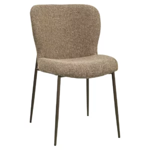 Alternative view of Eetkamerstoel Odarby Brown Tweed Fire Retardant (Set Of 2)