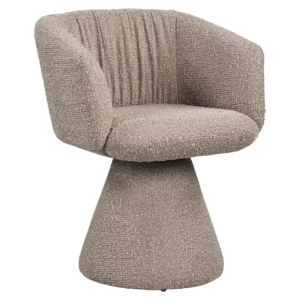 Alternative view of Eetkamerstoel Madeline Mocca Chunky Swivel