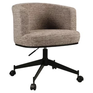 Alternative view of Eetkamerstoel Rochenne Mocca Linear Swivel On Wheels