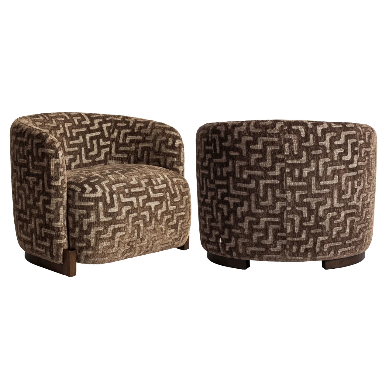 Lounge Stoel Hannah Brown Labyrinth Fire Retardant