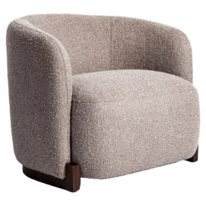 Lounge Stoel Hannah Mocca Chunky Fire Retardant