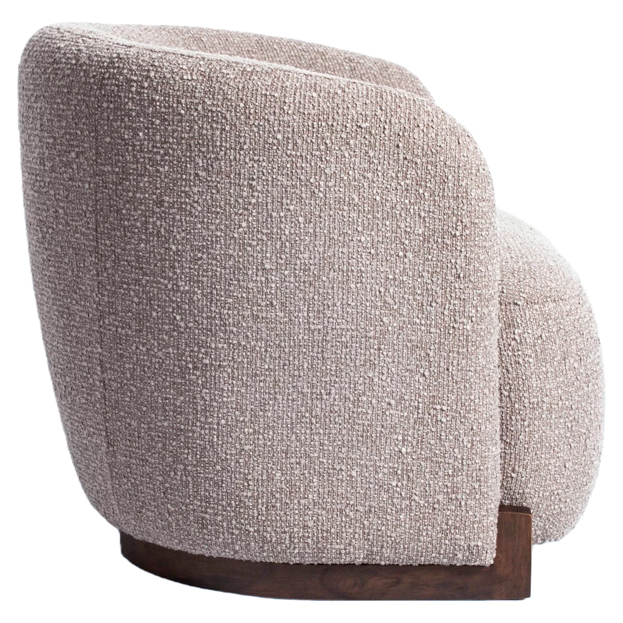 Lounge Stoel Hannah Mocca Chunky Fire Retardant - Afbeelding 3