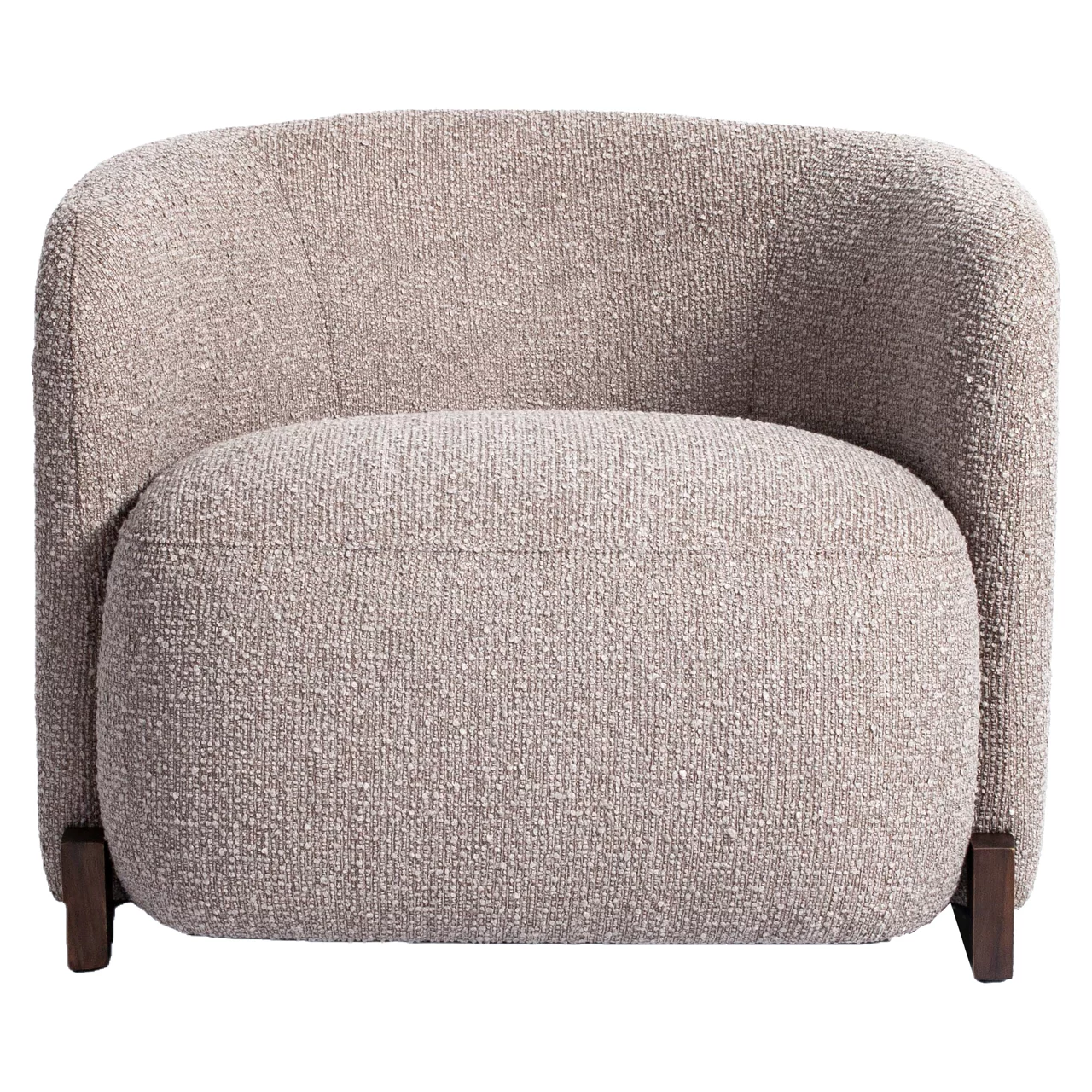 Lounge Stoel Hannah Mocca Chunky Fire Retardant - Afbeelding 2
