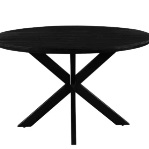 Jesper Round Black 130Cm
