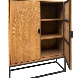 Alternative view of Carved Cabinet 140Cm