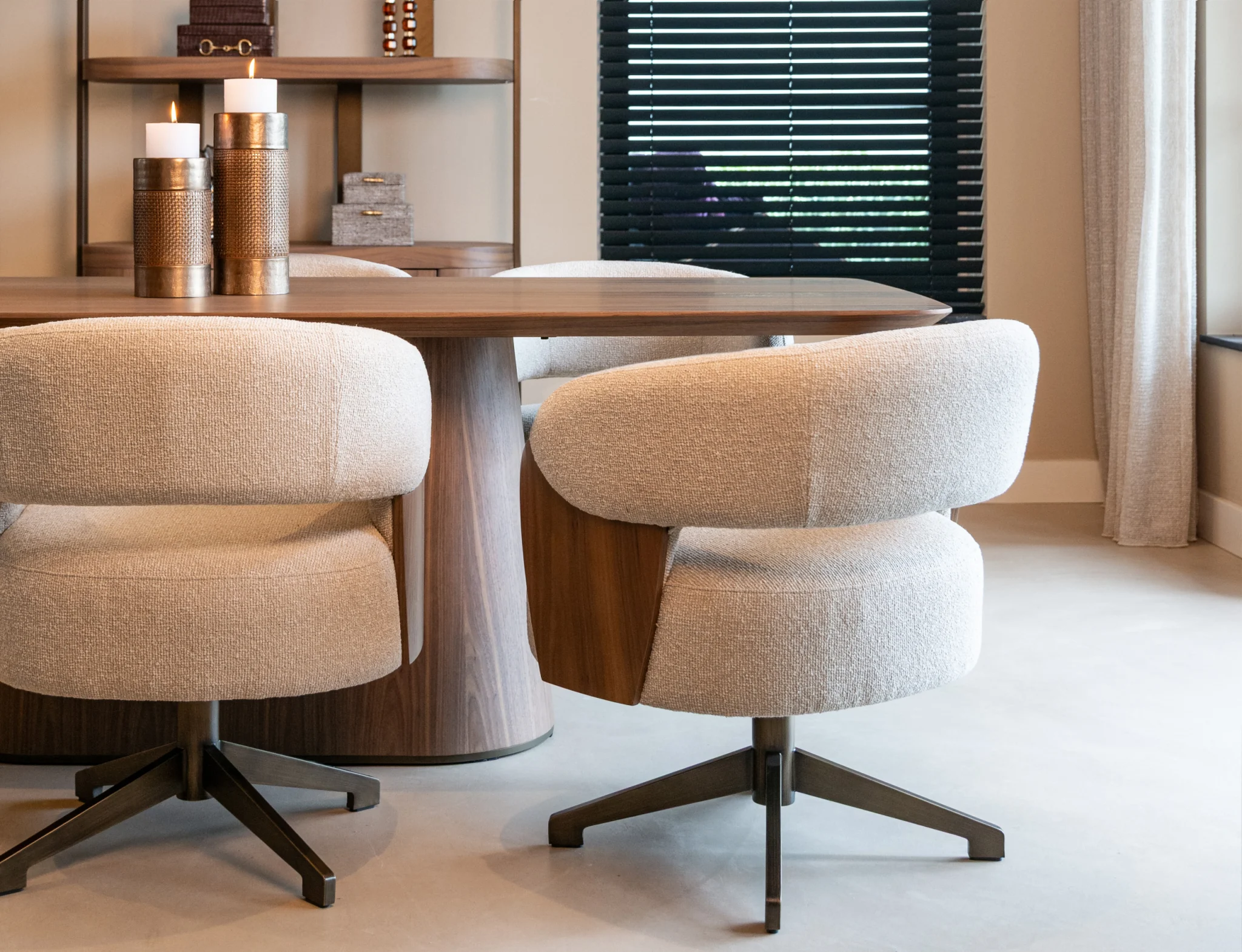 Eetkamerstoel Pollux Lodge Desert Walnut - Swivel - Afbeelding 9