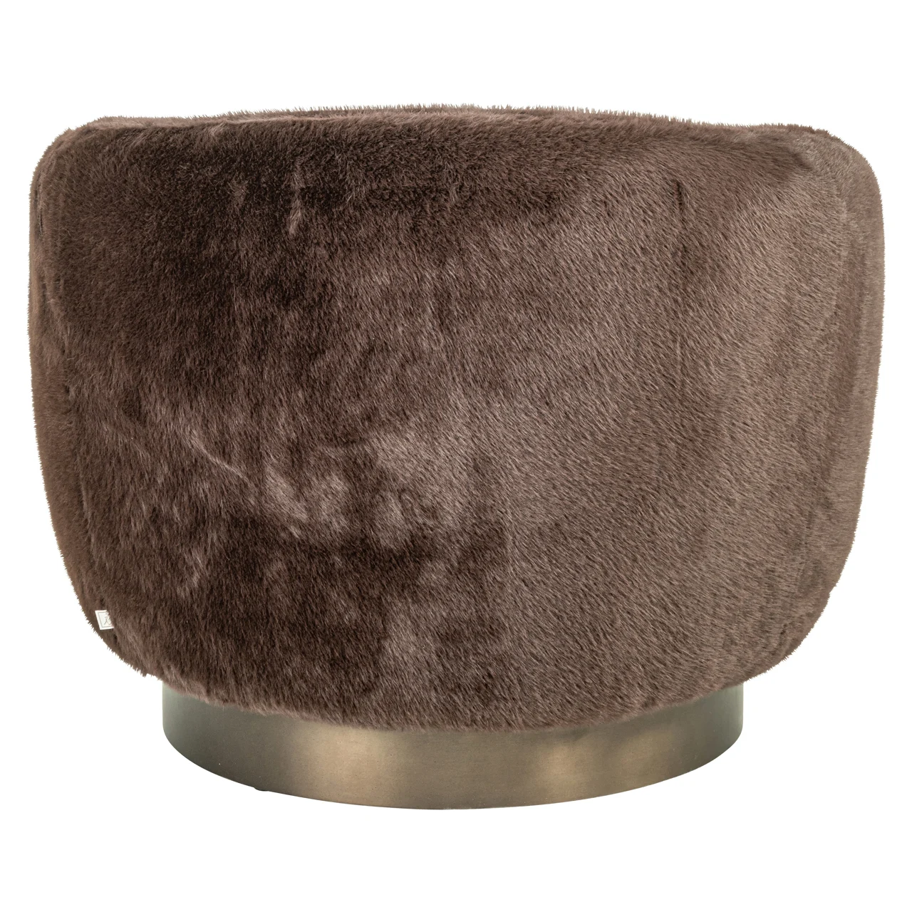 Lounge Stoel Colmar Chocolat Fluffy Swivel - Afbeelding 4