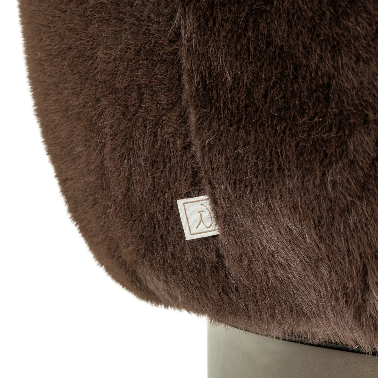 Lounge Stoel Colmar Chocolat Fluffy Swivel - Afbeelding 6