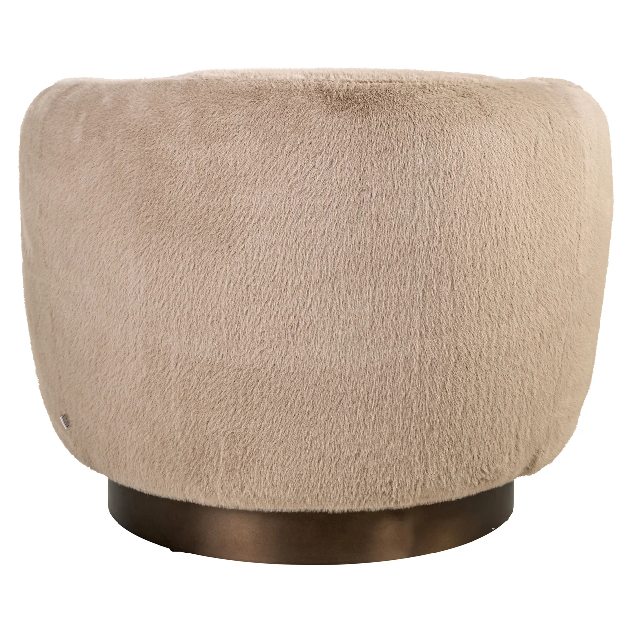 Lounge Stoel Colmar Khaki Fluffy Swivel - Afbeelding 3