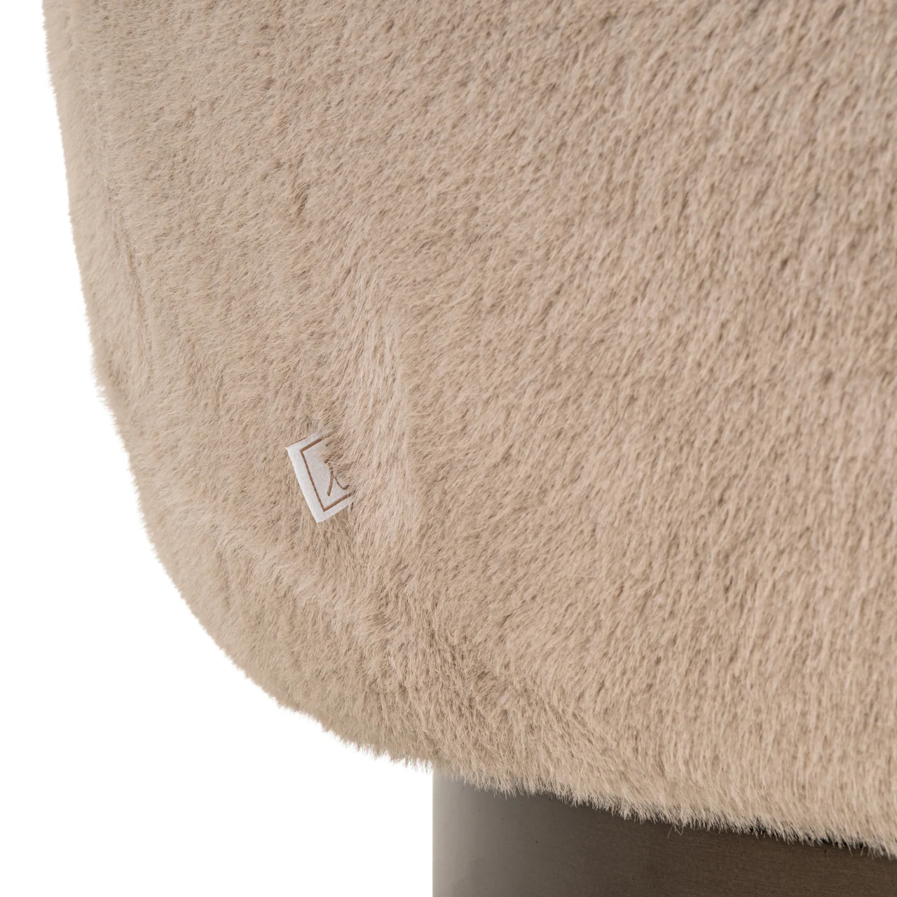 Lounge Stoel Colmar Khaki Fluffy Swivel - Afbeelding 6