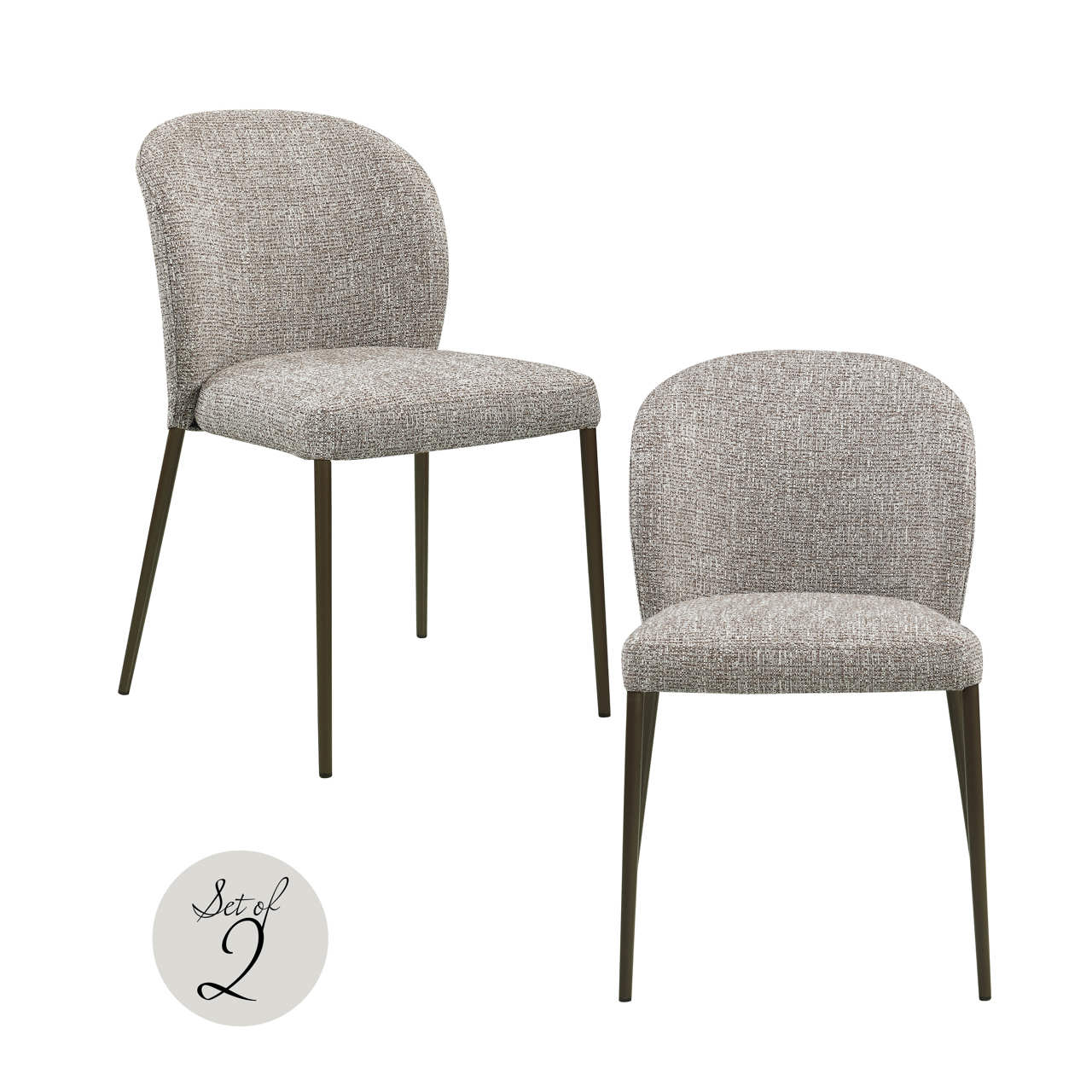 Eetkamerstoel Stacker Earth Tweed Fire Retardant (Set Of 2) - Afbeelding 11