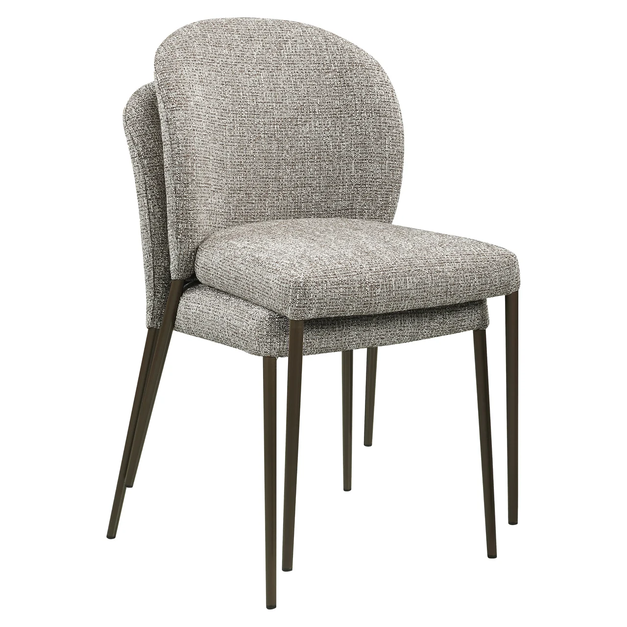 Eetkamerstoel Stacker Earth Tweed Fire Retardant (Set Of 2) - Afbeelding 2