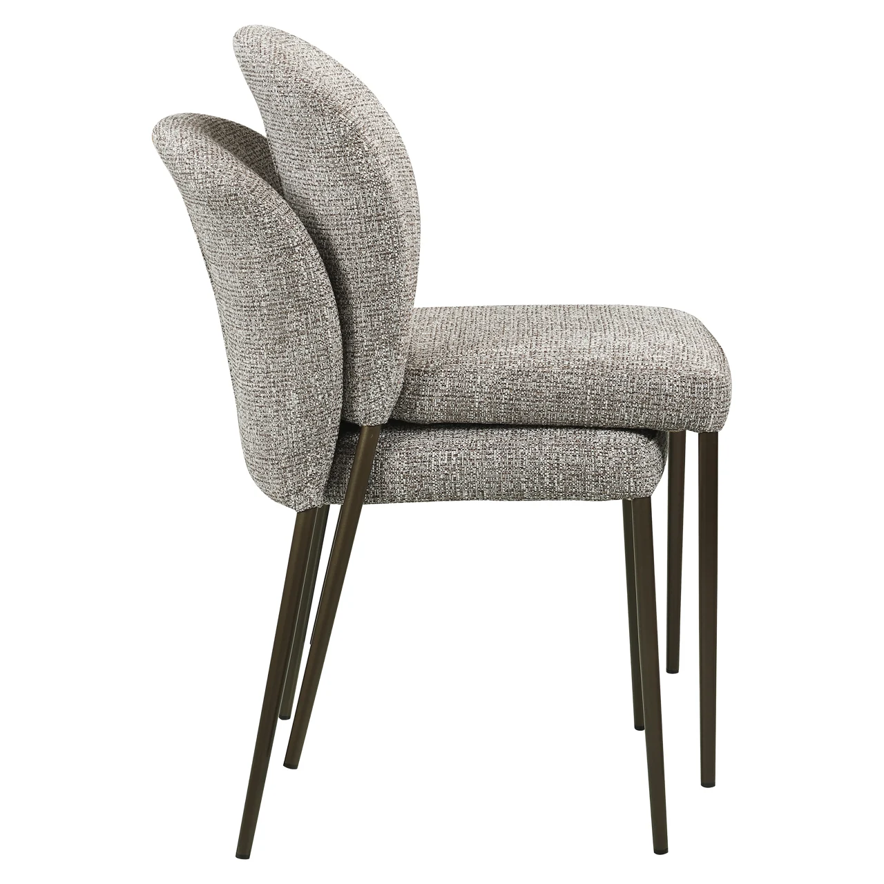 Eetkamerstoel Stacker Earth Tweed Fire Retardant (Set Of 2) - Afbeelding 6