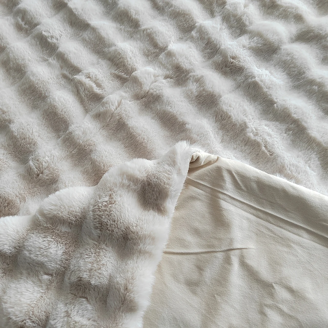 Plaid Cosy Fluff Cream 150X200 - Afbeelding 2