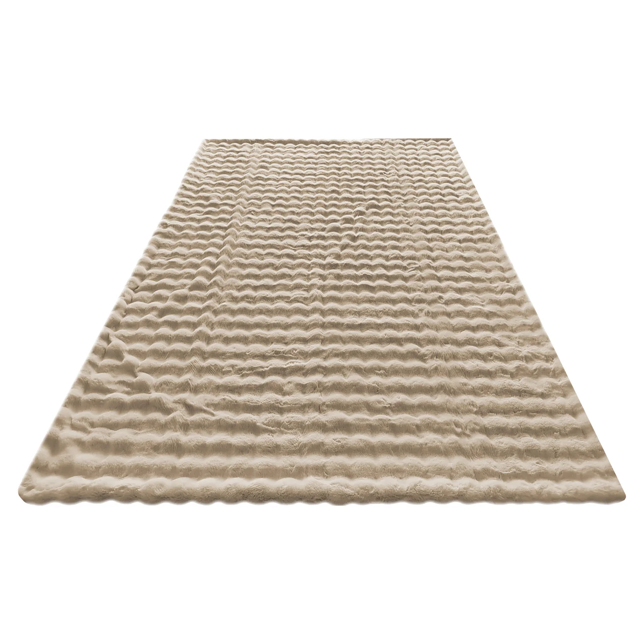 Plaid Nordic Plush Beige 150X200 - Afbeelding 3