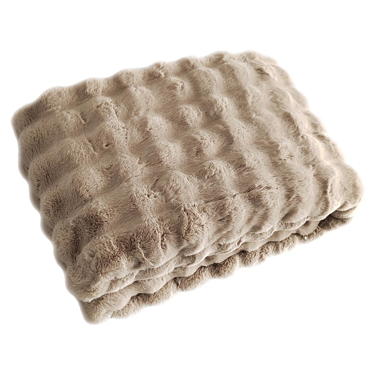 Plaid Nordic Plush Beige 150X200