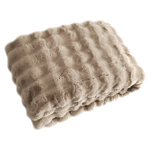 Plaid Nordic Plush Beige 200X300