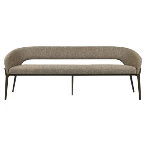 Alternative view of Eetkamer Bank Kenzi Brown Tweed