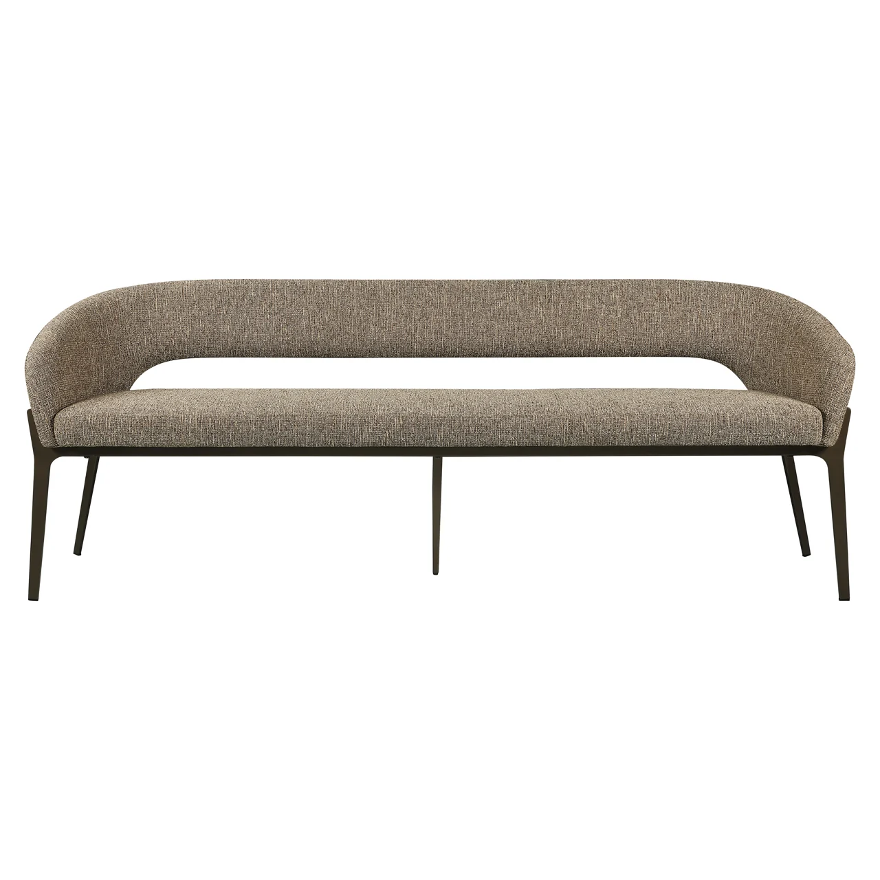 Eetkamer Bank Kenzi Brown Tweed - Afbeelding 2