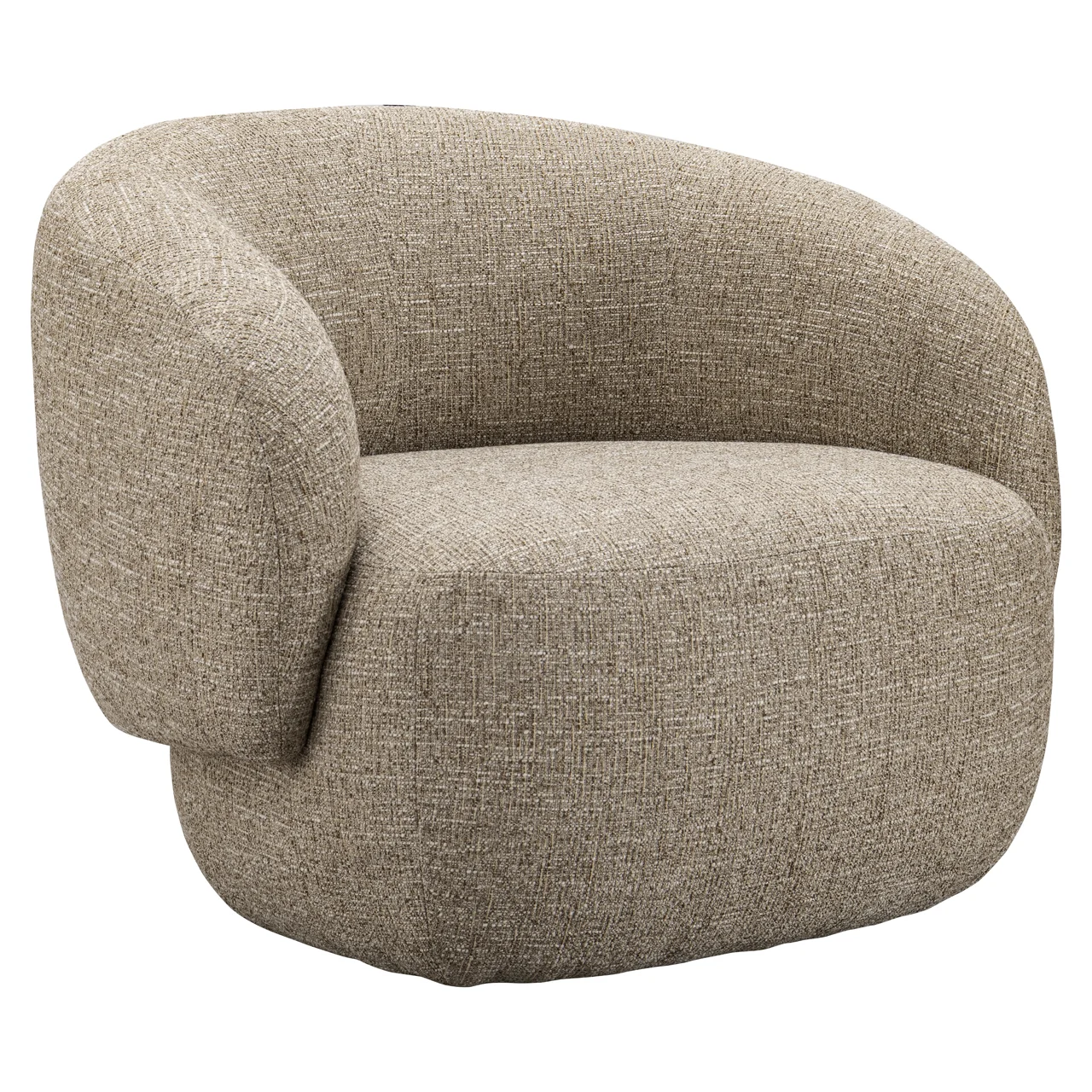 Lounge Stoel Milano Sand Tweed Fire Retardant - Afbeelding 2