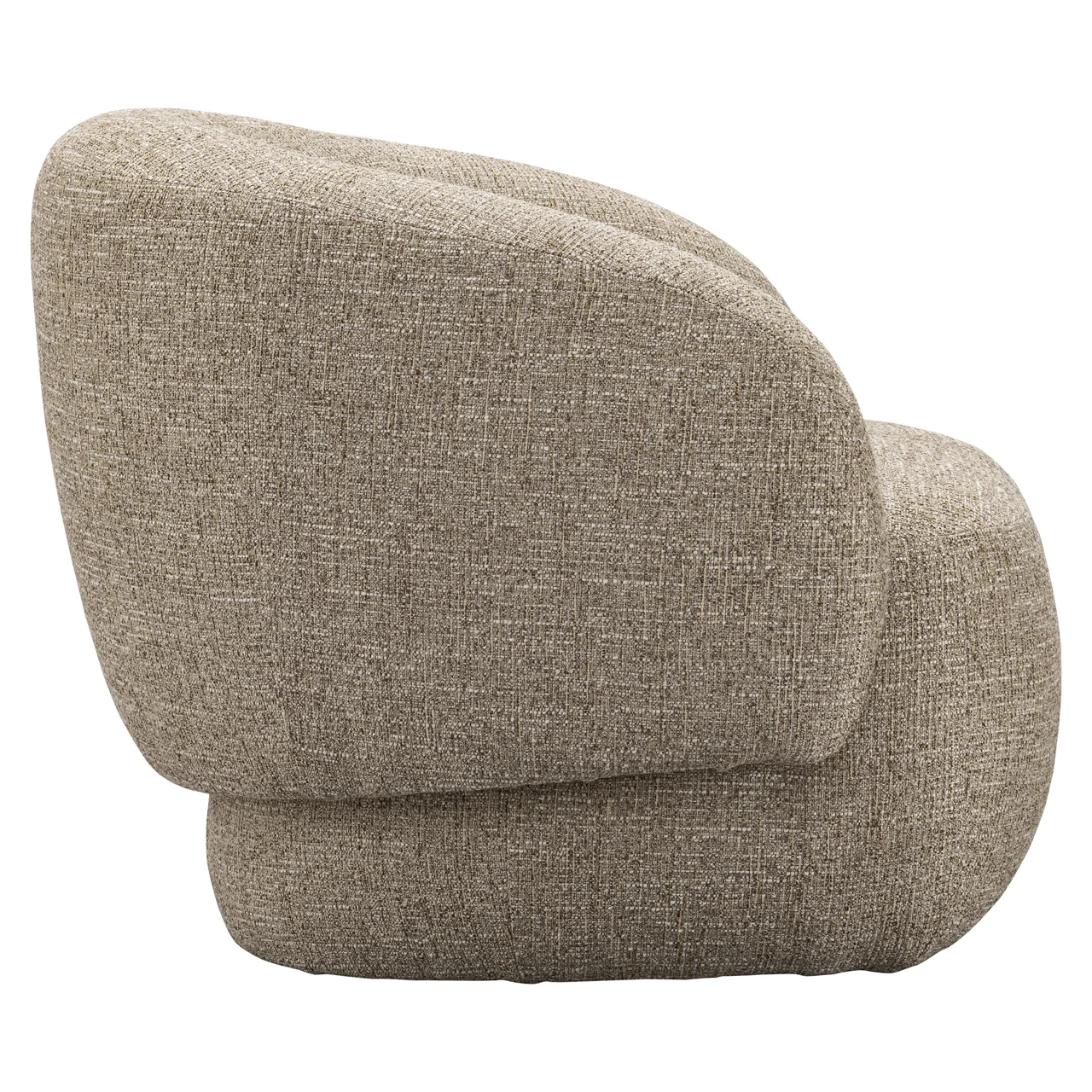 Lounge Stoel Milano Sand Tweed Fire Retardant - Afbeelding 4