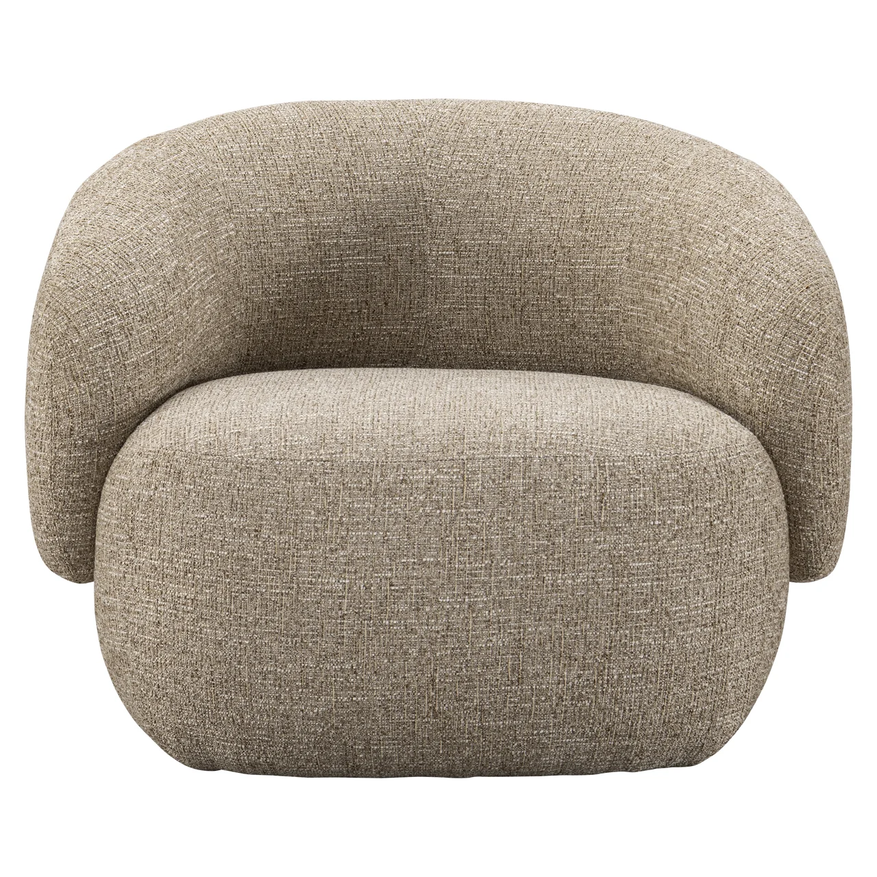 Lounge Stoel Milano Sand Tweed Fire Retardant - Afbeelding 3