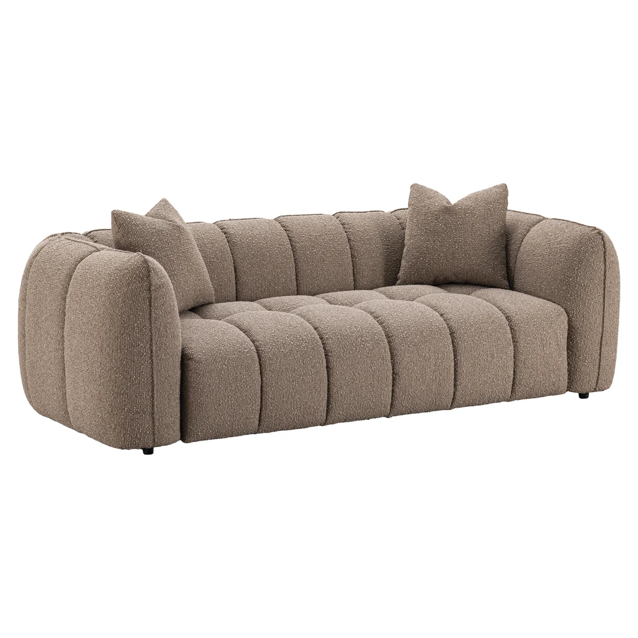Bank Hogan Mocca Chunky 3-Seater Fire Retardant - Afbeelding 4
