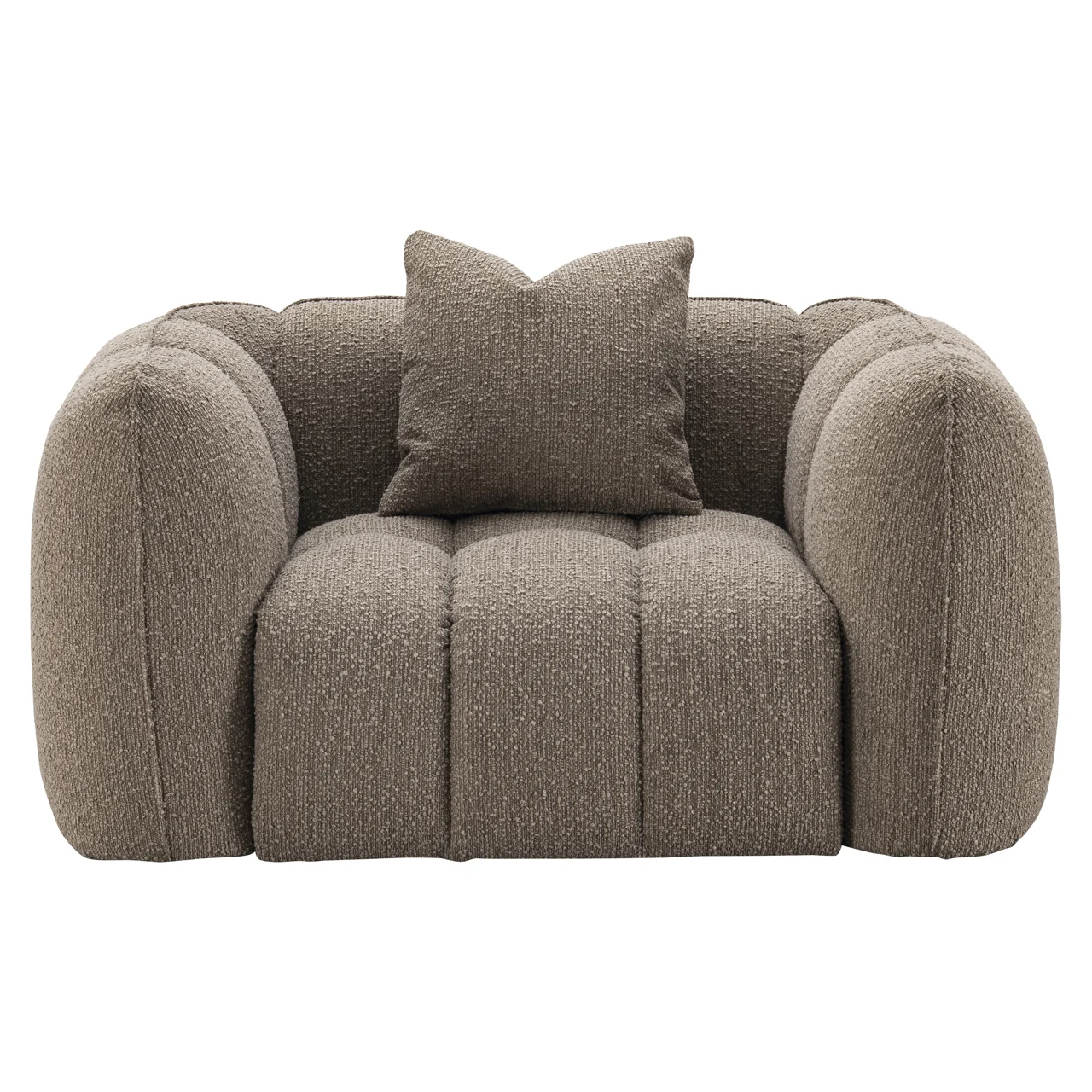Lounge Stoel Hogan Mocca Chunky Fire Retardant