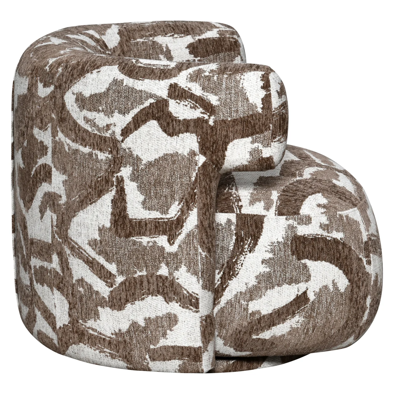 Lounge Stoel Talley Brown Nature Swivel - Afbeelding 3