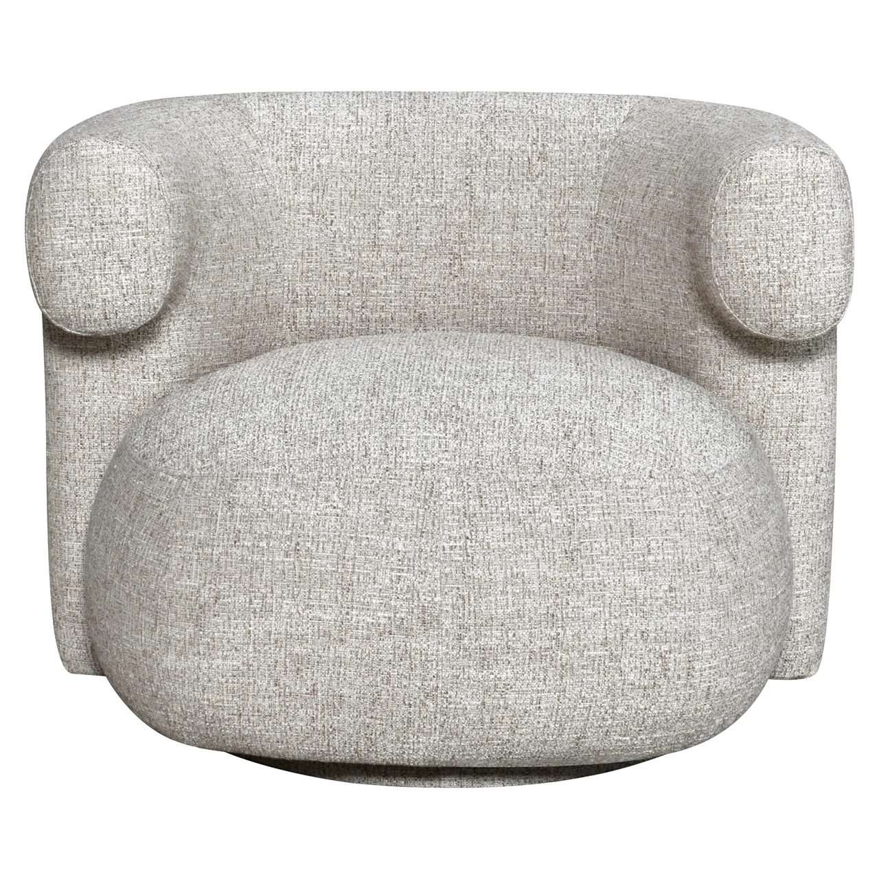 Lounge Stoel Talley Cream Tweed Swivel - Afbeelding 2