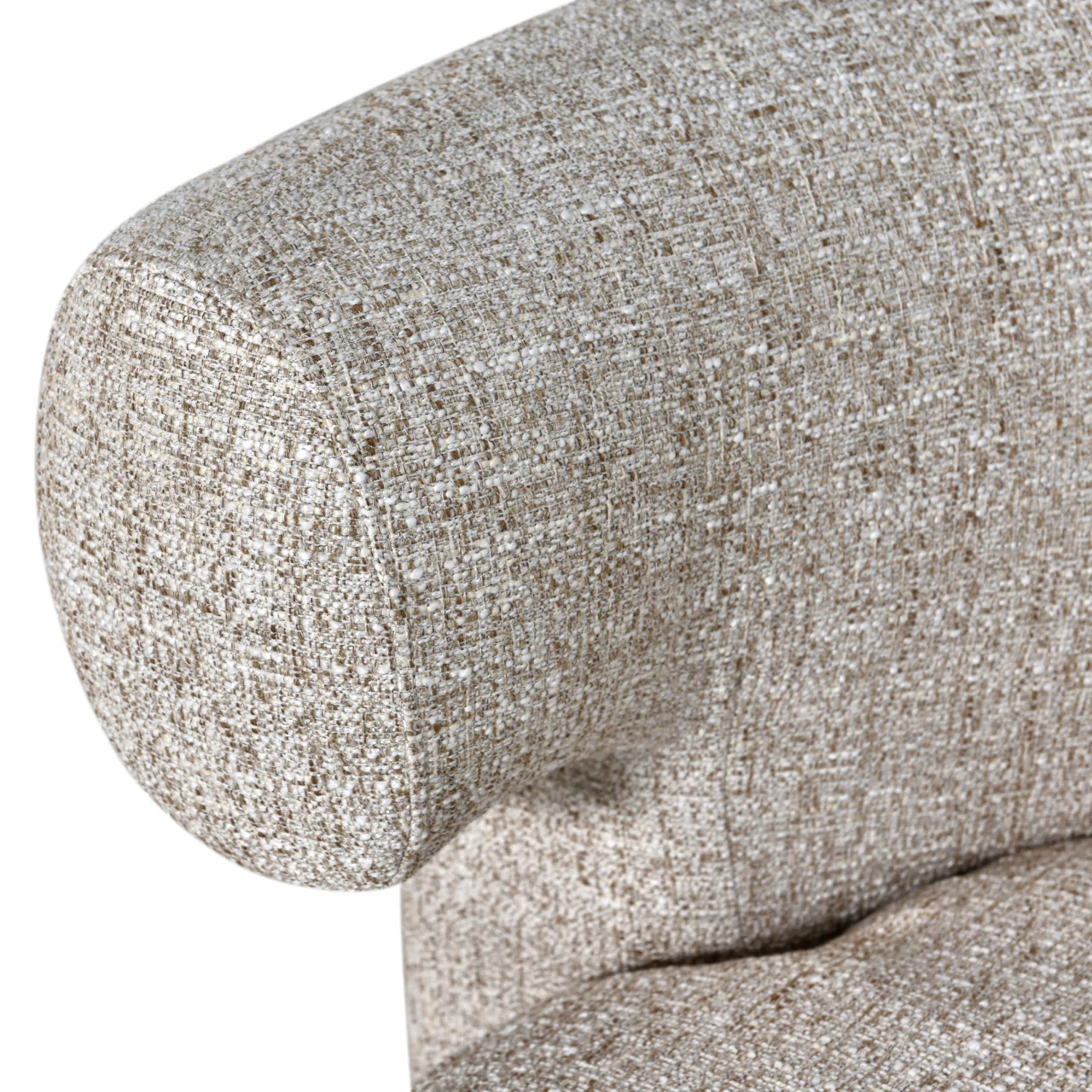 Lounge Stoel Talley Cream Tweed Swivel - Afbeelding 6