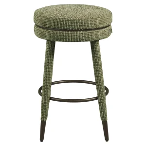 Alternative view of Counterstoel Tenashar Green Blockweave Swivel