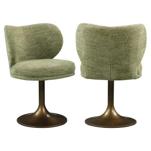 Eetkamerstoel Amely Pistache Softweave Swivel