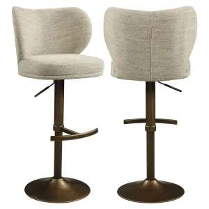 Barstoel Amely Natural Softweave Swivel