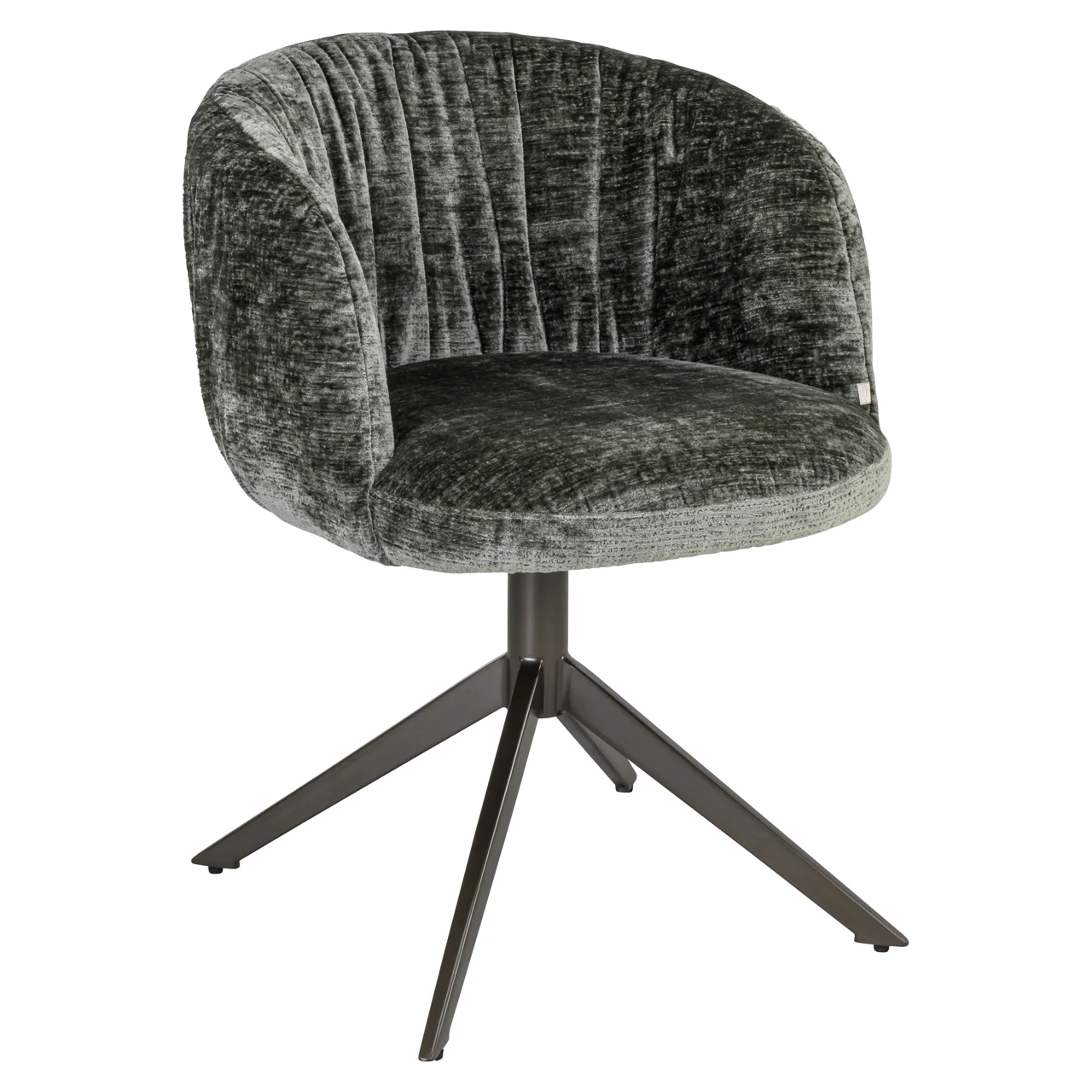 Eetkamerstoel Cassi Sage Chenille Swivel - Afbeelding 2